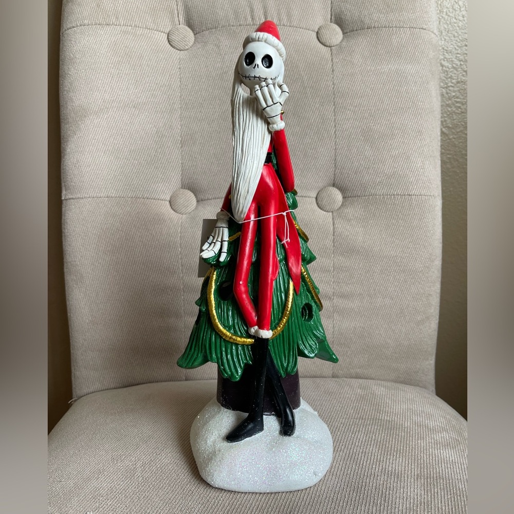 Nightmare Before Christmas Tree Jack Skellington LED Garden Statue 12.5” NEW